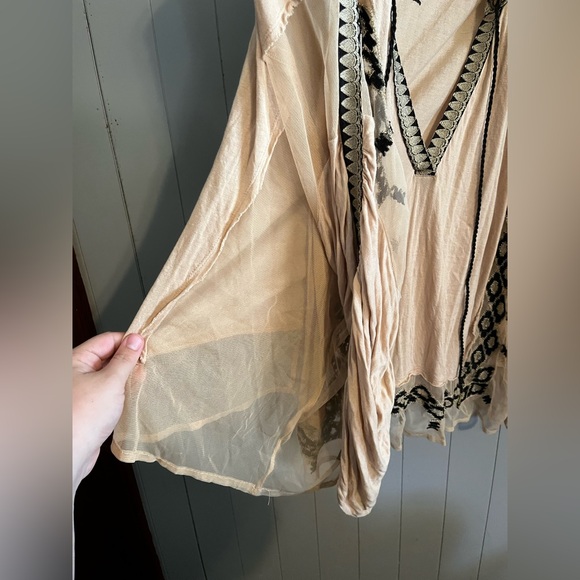 Free People Eden Top embroidery top/mesh accents - Picture 3 of 5